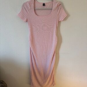 Pink Maternity Dress